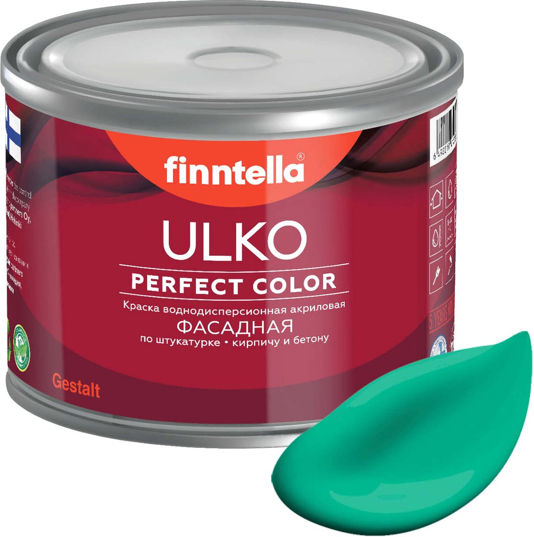 

Краска Finntella Ulko Smaragdi F-05-1-1-FL132 0.9 л (зеленый)
