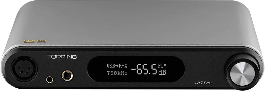 

Цифро-аналоговый преобразователь Topping DX7 Pro+ (серый)