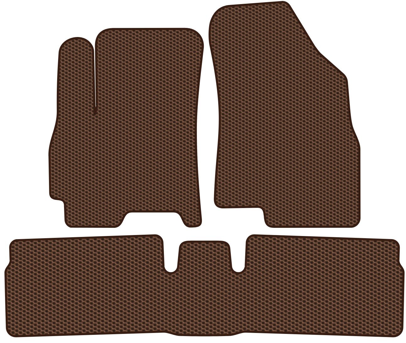 

Комплект ковриков для авто Alicosta Chery Tiggo 4 I (suv) 2017 - Н.В. задний цельный (коричневый, сота)