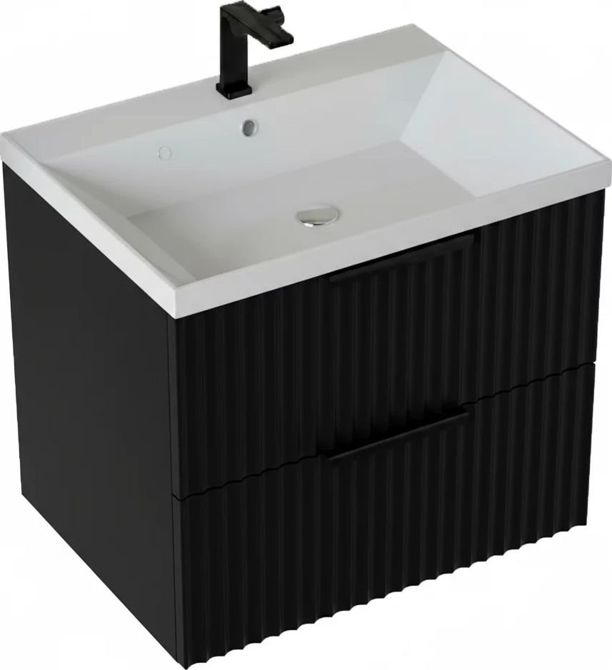 

Vela Тумба под умывальник Vela Волна 60П под Classica (черный мат) черный хекси TU8858