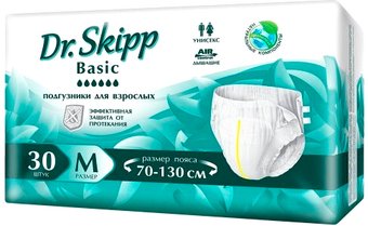 Подгузники для взрослых Dr.Skipp Basic M (30 шт)