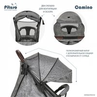 Коляска прогулочная «книга» Pituso Camino (серый металлик)