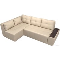 Угловой диван Mebelico Амадэус 109701 (левый, экокожа, бежевый)