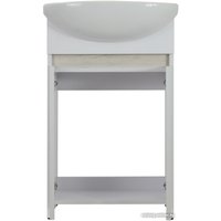  Doratiz Тумба под умывальник Doratiz Бора-бора 9912.014 (белая/светлый дуб)