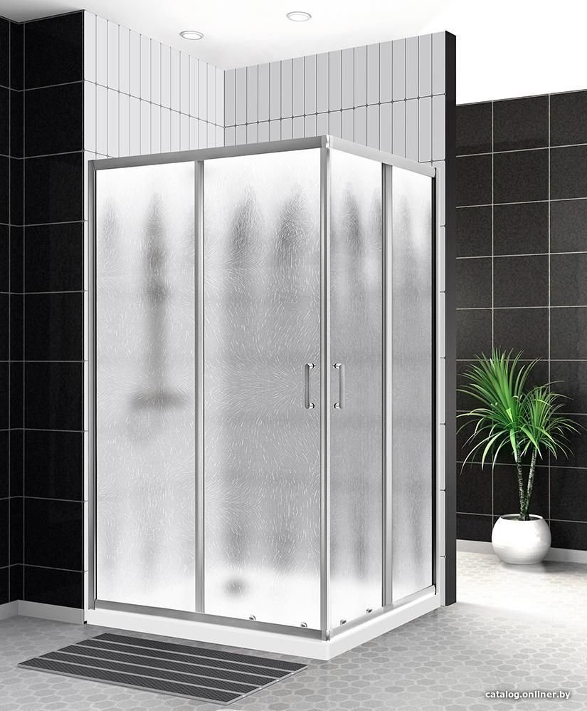 Душевой уголок BelBagno UNO-195-AH-2-100/80-CH-CR