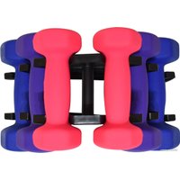 Гантельный ряд Atlas Sport Fitnes 12 кг с подставкой (2x1кг+2x2кг+2x3кг)