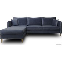 Угловой диван Nord Star Айва Барселона левый (велюр, синий)