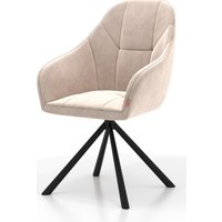 Стул Памир Босс F06 поворотный (светло-бежевый/черная опора)