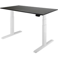 Стол для работы стоя ErgoSmart Ergo Desk Prime 1200x650x18 мм (дуб темно-коричневый/белый)