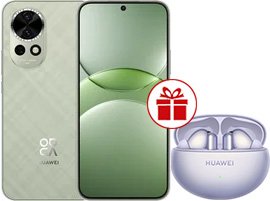 

Телефон Huawei nova 13 BLK-LX9 12GB/256GB (дымчатый зеленый) + наушники Huawei FreeBuds 6i