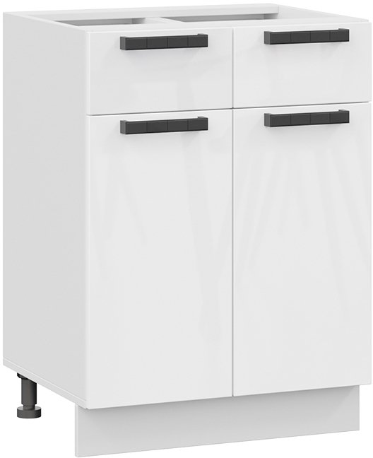 

Шкаф напольный Трия Детройт 1Н6Я1 исп.2 (белый/белый глянец)