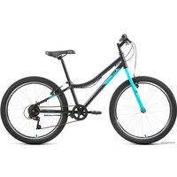 Велосипед Altair MTB HT 24 1.0 2022 (черный/голубой)