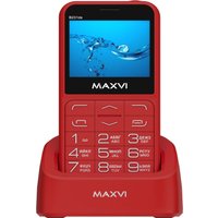 Кнопочный телефон Maxvi B231ds (красный)