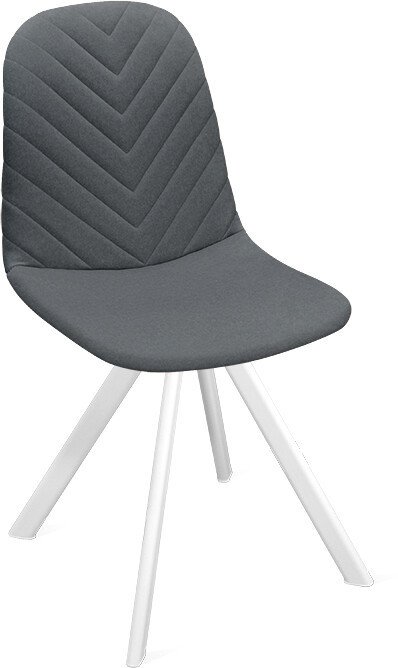 

Стул Трия Шерри К2 (белый матовый/микровелюр Jercy Graphite)