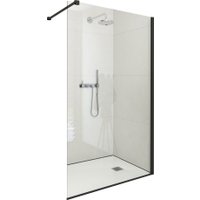Душевая стенка Roth ECWALK/1000 (черный/прозрачное стекло)