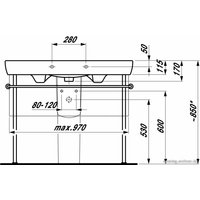 Умывальник Laufen PRO 813958 105x48