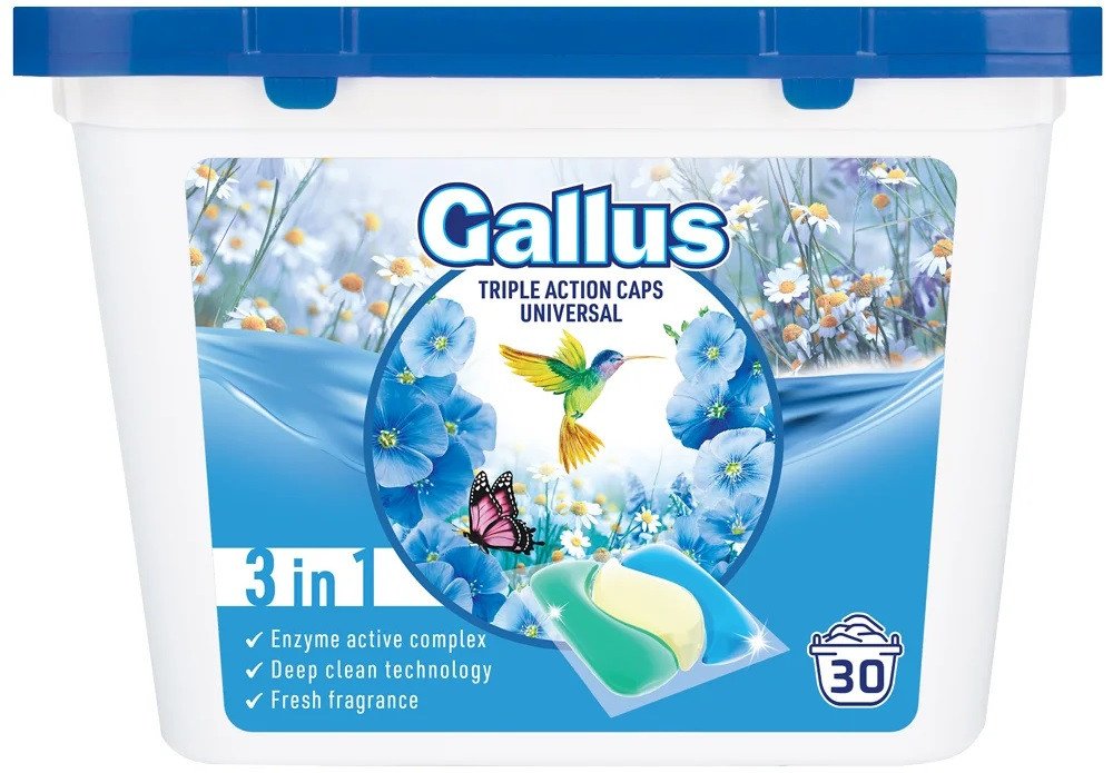 

Капсулы для стирки Gallus Universal 30 шт