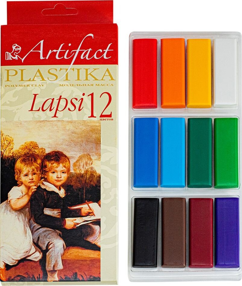 

Полимерная глина ArtiFact Пластика Lapsi (12 цв, 240 г)