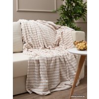 Плед Tex Republic Absolute Зигзаг двухцветный Flannel 220x200 92572 (бежевый)