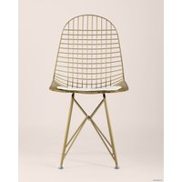 Стул Stool Group Eiffel (золотой/белая подушка)
