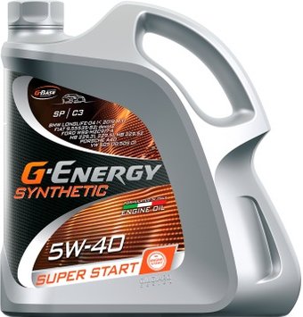 Моторное масло G-Energy Synthetic Super Start 5W-40 5л