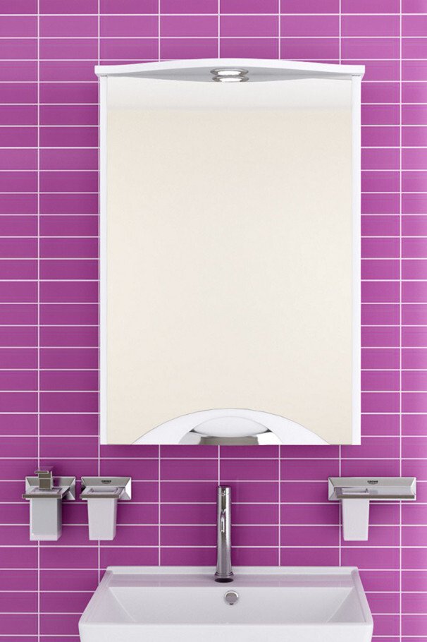 

Runo Шкаф с зеркалом для ванной Ибица 50 правый