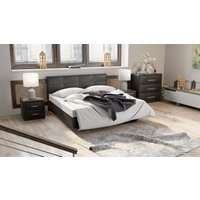 Кровать Трия Элис тип 1 с мягкой обивкой 160x200 (темный)