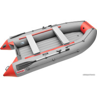 Моторно-гребная лодка Roger Boat Trofey 3300 (без киля, серый/красный)