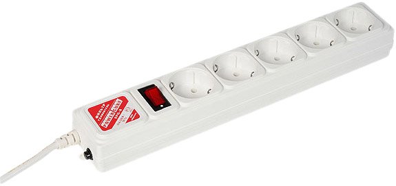 

Сетевой фильтр Power Cube 5 розеток, серый, 1.9 м (SPG-B-6Ext)