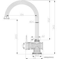 Смеситель ZorG A 407K-BR