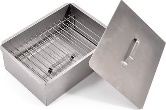 Коптильня Chugun Invest Коптильня двухъярусная 380х280х170 мм нерж. 0.8 мм