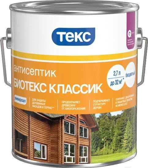 

Антисептик ТЕКС Биотекс Классик Универсал 2.7 л (тик)
