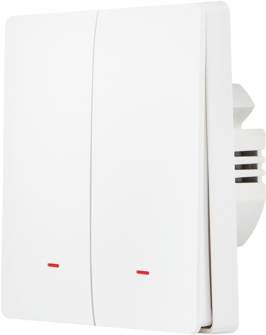 Умный выключатель Hommyn zigbee 2 клавиши SWZBNN02W (без нейтрали)