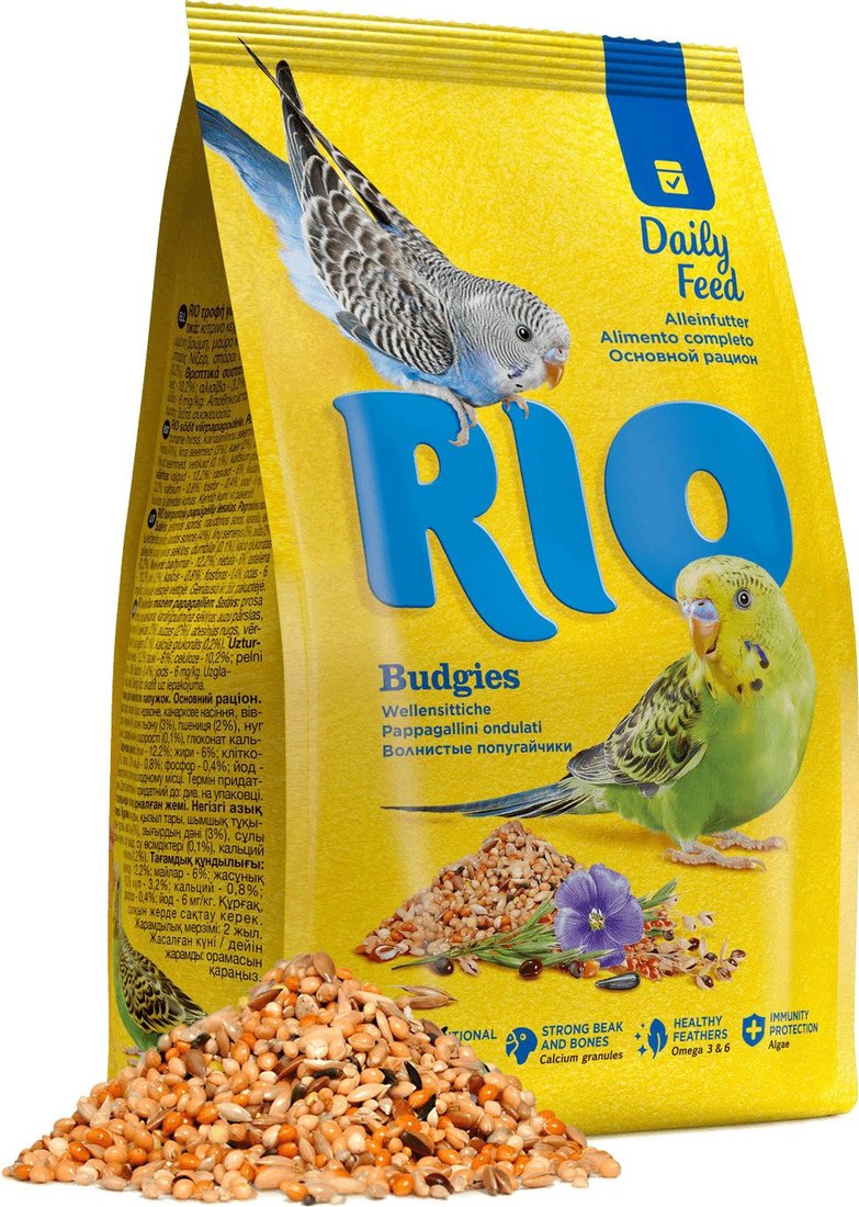

Корм для птиц Rio Основной рацион для волнистых попугайчиков 500 г