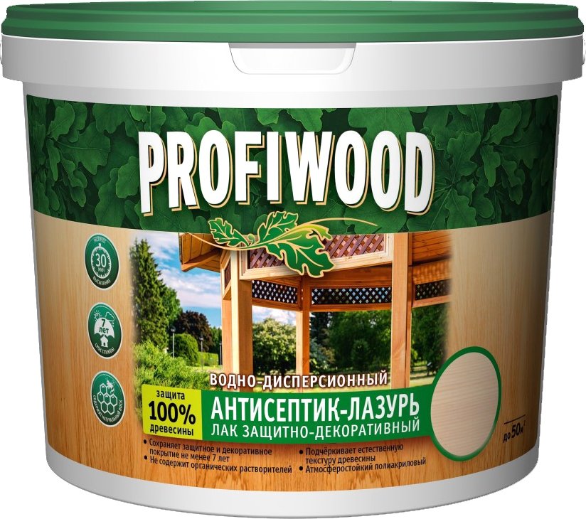 

Антисептик Profiwood антисептик-лазурь водно-дисперсионный (сосна, 0.9 л)