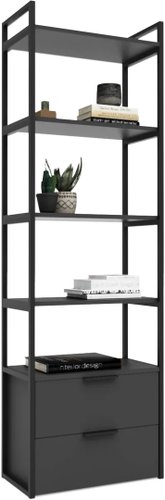 Стеллаж Crafto Квентин Мини Лофт 09 600x320x1900 (графит)