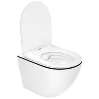 Унитаз подвесной Roxen Antares Black 530110-01B Rimless Soft Close