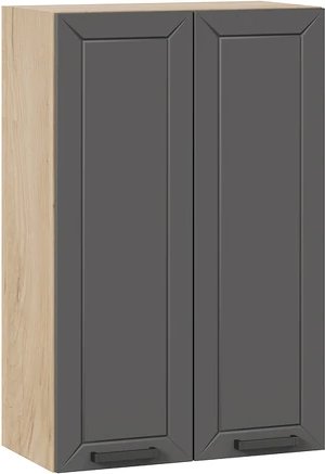 

Шкаф навесной Трия Лорас 1ВВ6 с двумя дверями (дуб крафт золотой/холст вулкан)