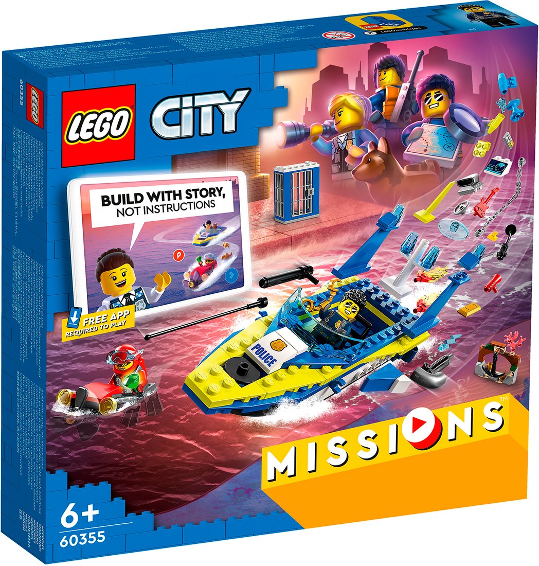

Конструктор LEGO City 60355 Детективные миссии водной полиции
