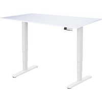 Стол для работы стоя ErgoSmart Unique Ergo Desk 1380x800x18мм (альпийский белый/белый) в Бресте