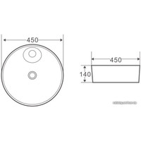 Умывальник BelBagno BB1306