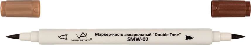 

Маркер художественный Vista-Artista Double Tone SMW-02 (12 коричневый)