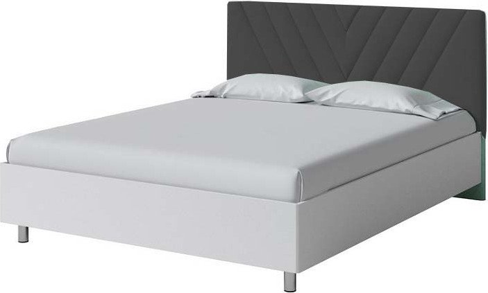 

Кровать PROxSON Ora 90x200 (белый/Teddy 021 древесный уголь)