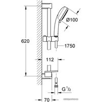 Душевой гарнитур  Grohe New Tempesta Cosmopolitan 100 27928002