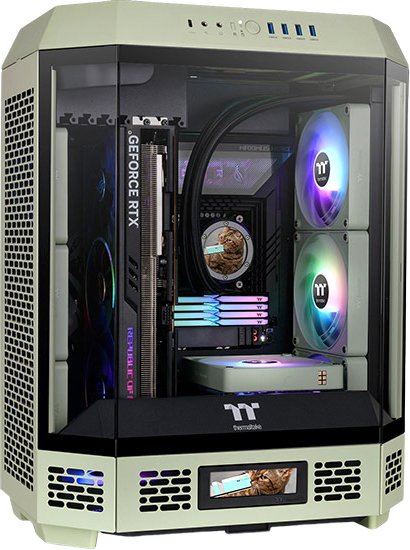 

Корпус Thermaltake The Tower 600 Matcha Green CA-1Z1-00MEWN-00