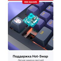 Клавиатура Red Square Alumix TKL Classic Kitsune (черный, g3ms Aquamarine)