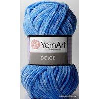 Пряжа для вязания Yarnart Dolce 100% микрополиэстер 100 г (120 м, темно-голубой)