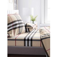 Семейный комплект постельного белья Samsara Клетка Burberry Дуэт 320-12 (бязь)