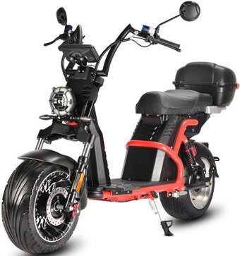 Электроскутер White Siberia Pro Black Edition УТ-00002408 (черный/красный)