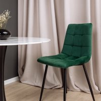 Стул AksHome Dallas 68747 (велюр, зеленый/черный)